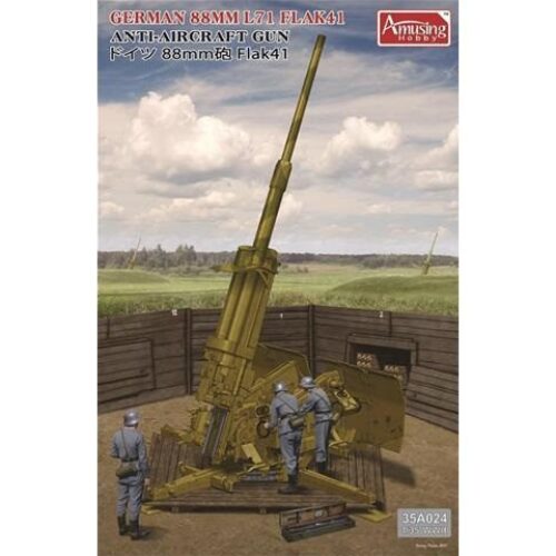 German 8.8CM FLAK 41 anti aircraft gun scala 1:35 AMUSING HOBBY AMU35A024