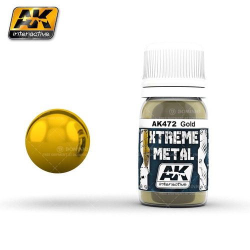AK472 Xtreme Metal GOLD 30 ml AK INTERACTIVE