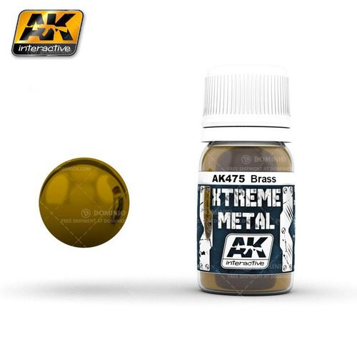 AK475 Xtreme Metal BRASS 30 ml AK INTERACTIVE