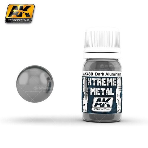 AK480 Xtreme Metal DARK ALUMINIUM 30 ml AK INTERACTIVE