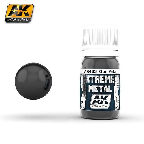 AK483 Xtreme Metal GUN METAL 30 ml AK INTERACTIVE