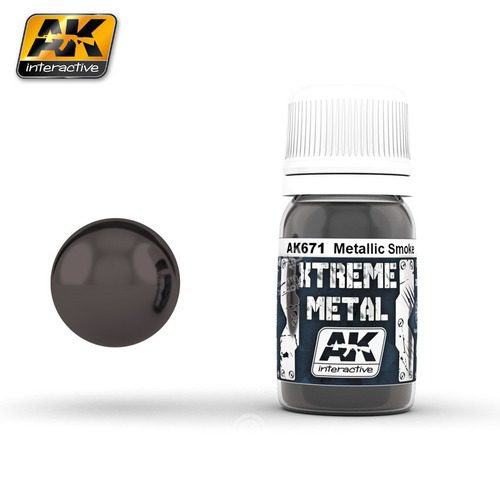 AK671 Xtreme Metal METALLIC SMOKE 30 ml AK INTERACTIVE