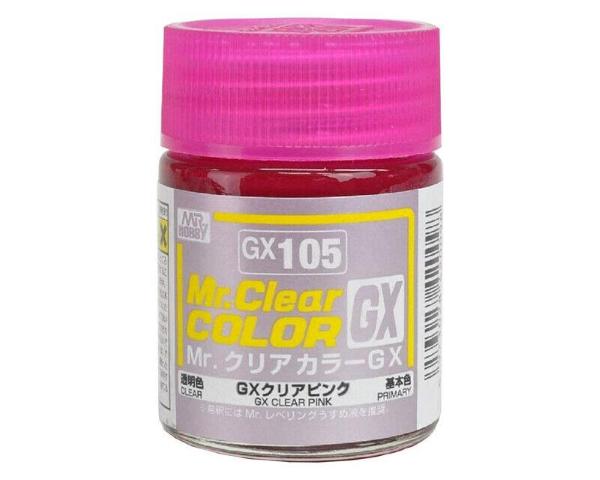 GX105 Gunze vernice smalto DEEP CLEAR PINK 18ml Mr.Hobby colore modellismo
