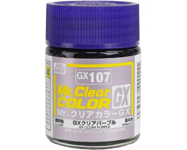 GX107 Gunze vernice smalto CLEAR PURPLE 18ml Mr.Hobby colore modellismo
