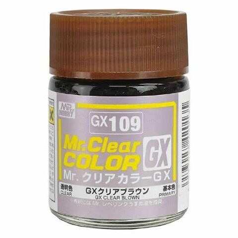GX109 Gunze vernice smalto DEEP CLEAR ORANGE 18ml Mr.Hobby colore modellismo
