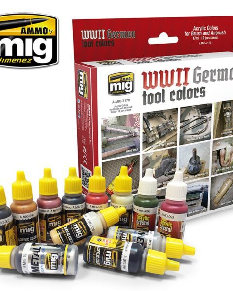 7179 WWII GERMAN TOOL COLORS AMMO MIG