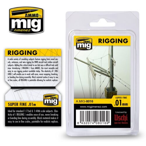 RIGGING – SUPER FINE 0.01mm AMMO MIG 8016