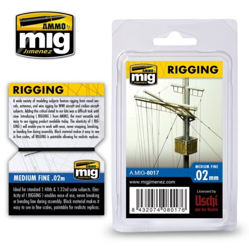 RIGGING – MEDIUM FINE 0.02 MM AMMO MIG 8017