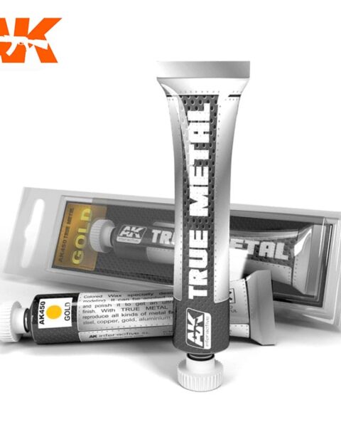 AK450 TRUE METAL: GOLD TUBE  30gr AK INTERACTIVE