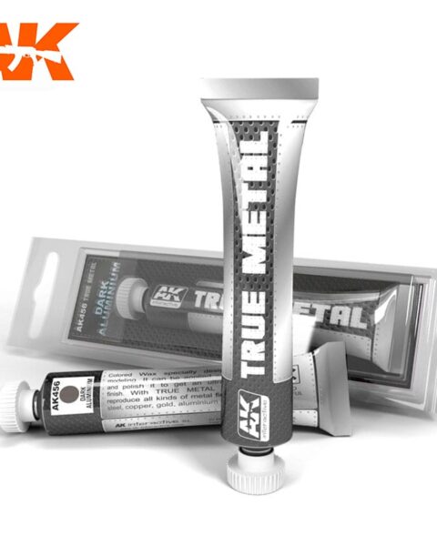 AK456 TRUE METAL: DARK ALUMINIUM  30gr AK INTERACTIVE
