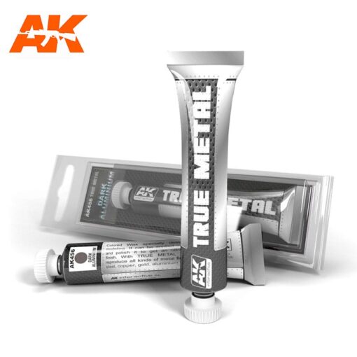 AK456 TRUE METAL: DARK ALUMINIUM  30gr AK INTERACTIVE