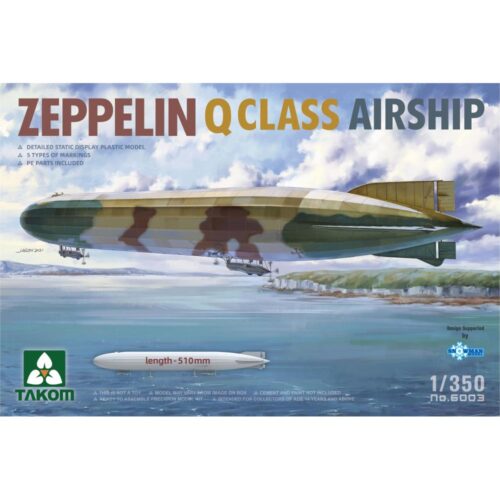 ZEPPELIN Q CLASS AIRSHIP scala 1:350 ; TAKOM MODEL TKM6003
