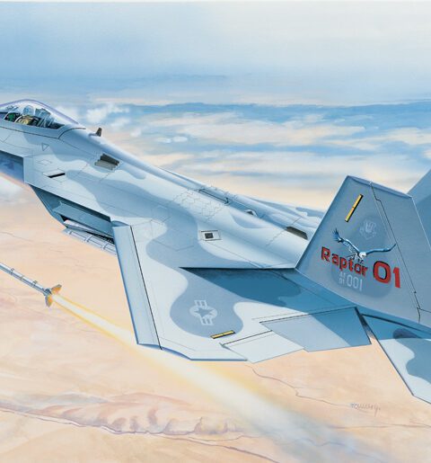 F - 22 RAPTOR scala 1:48 italeri 0850