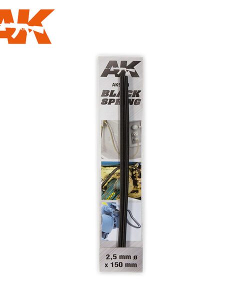 AK9191 BLACK SPRING Ø2,5mm AK INTERACTIVE