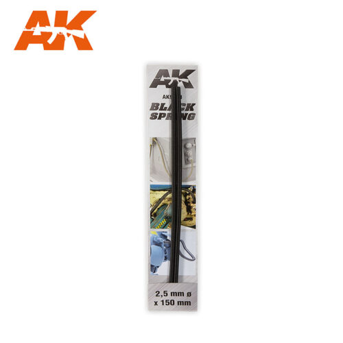 AK9191 BLACK SPRING Ø2,5mm AK INTERACTIVE