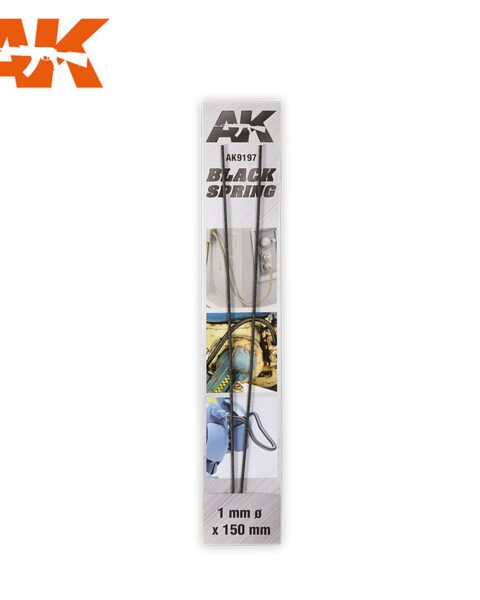 AK9197 BLACK SPRING Ø1mm AK INTERACTIVE
