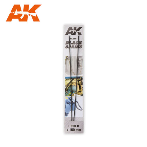 AK9197 BLACK SPRING Ø1mm AK INTERACTIVE