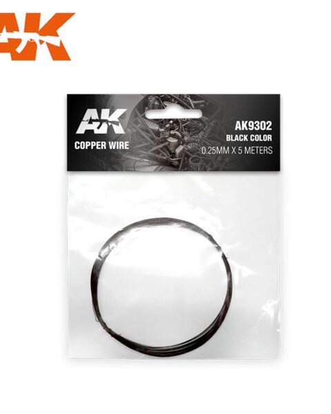COPPER WIRE 0.07MM Ø X 20 GRAMS. ORIGINAL COLOR AK INTERACTIVE AK9302