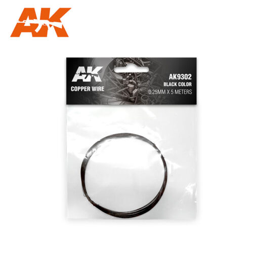 COPPER WIRE 0.07MM Ø X 20 GRAMS. ORIGINAL COLOR AK INTERACTIVE AK9302