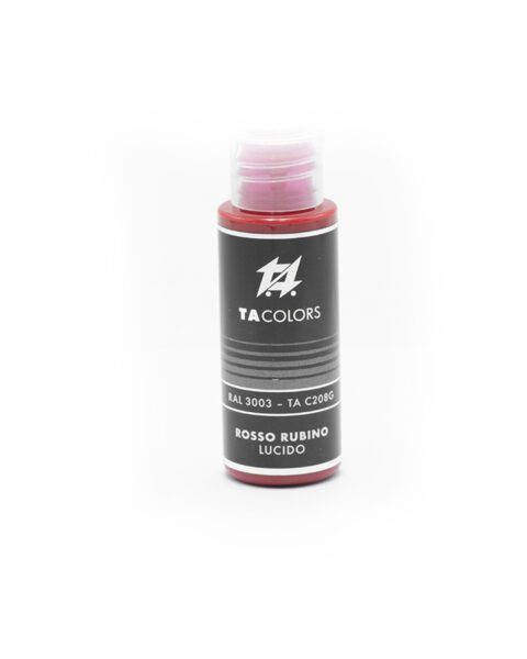 TA-C208G colore acrilico per modellismo 30ml ROSSO RUBINO LUCIDO TA Colors