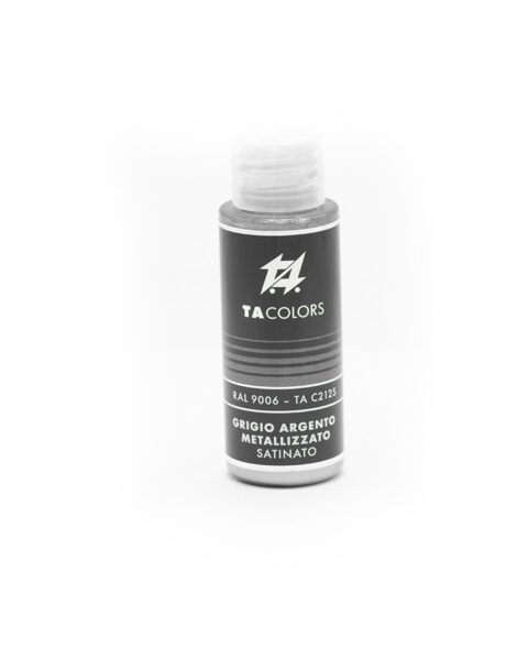 TA-C212S colore acrilico per modellismo 30ml GRIGIO ARGENTO METALLIZZATO SATINATO TA Colors