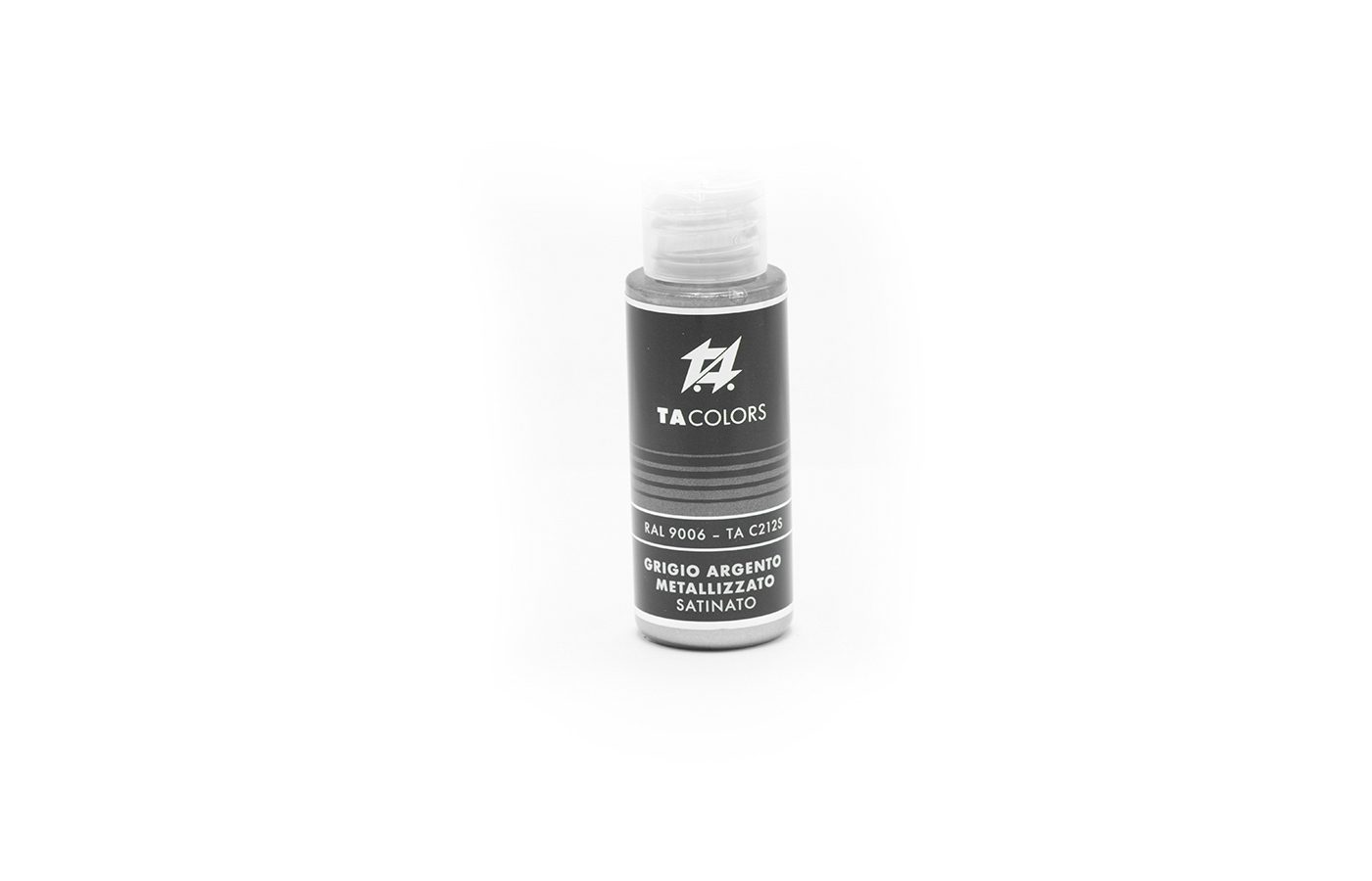 TA-C212S colore acrilico per modellismo 30ml GRIGIO ARGENTO METALLIZZATO SATINATO TA Colors