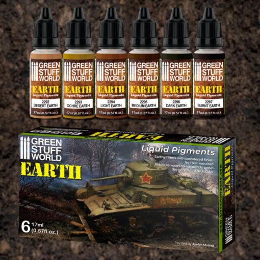 10128 LIQUID PIGMENTS SET - EARTH GREEN STUFF WORLD