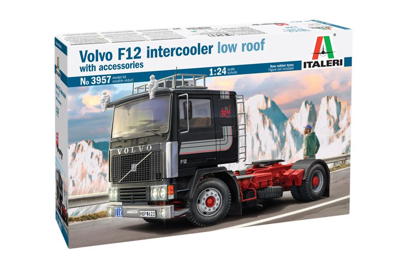 Volvo F12 Intercooler Low Roof with accessories scala 1:24 ITALERI 3957 - immagine 2