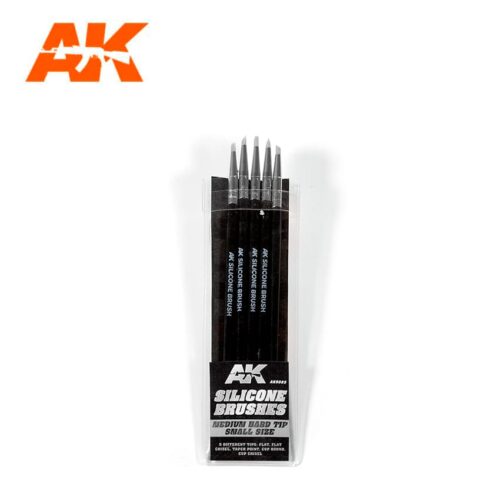 AK9085 – PENNELLI IN SILICONE PUNTA MEDIA PICCOLA (5 MATITE IN SILICONE) AK INTERACTIVE