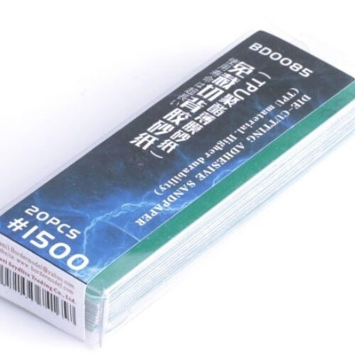 Carta vetrata adesiva fustellante #1500 – 20 pz. (Materiale TPU – Maggiore durata) Border Model BD0085