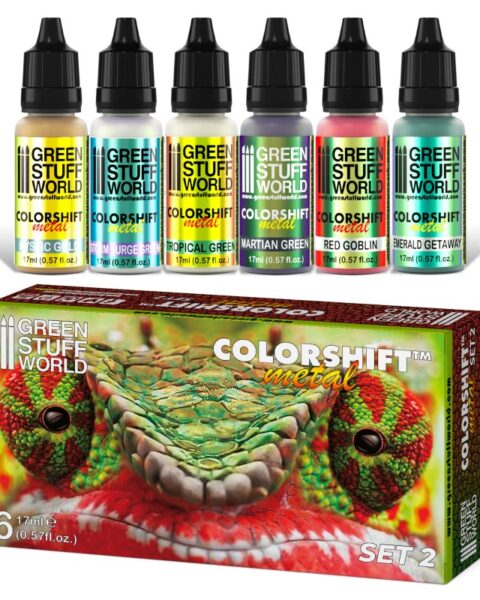 9341 Chameleon Acrylic Paint Set 2 GREEN STUFF WORLD
