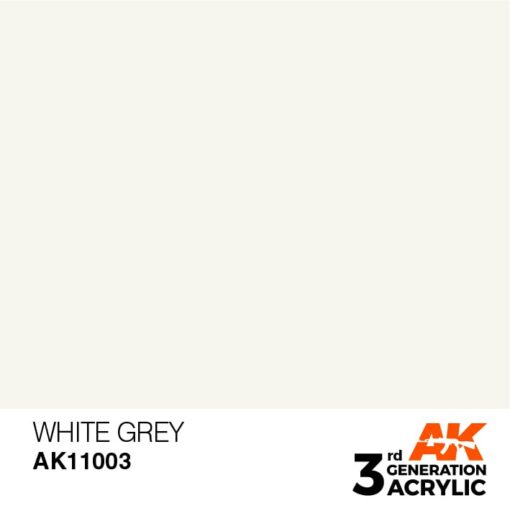 AK11003 3RD. BIANCO GRIGIO – STANDARD 17ml colore acrilico per modellismo - immagine 2