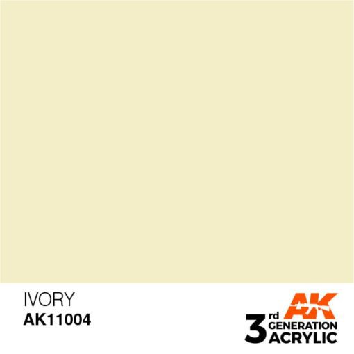 AK11004 3RD. AVORIO – STANDARD F.S.37855 17ml colore acrilico per modellismo - immagine 2