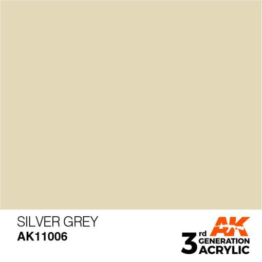 AK11006 3RD. GRIGIO ARGENTO – STANDARD F.S.36622 17ml colore acrilico per modellismo - immagine 2