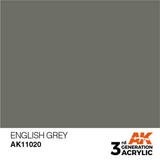 AK11020 3RD. GRIGIO INGLESE – STANDARD F.S.36118 17ml colore acrilico per modellismo - immagine 2
