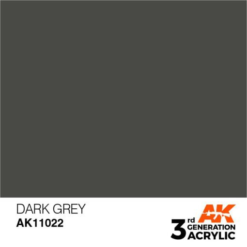 AK11022 3RD. GRIGIO SCURO – STANDARD F.S.26008 17ml colore acrilico per modellismo - immagine 2