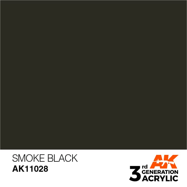 AK11028 3RD. NERO FUMO – STANDARD F.S.37031 17ml colore acrilico per modellismo - immagine 2