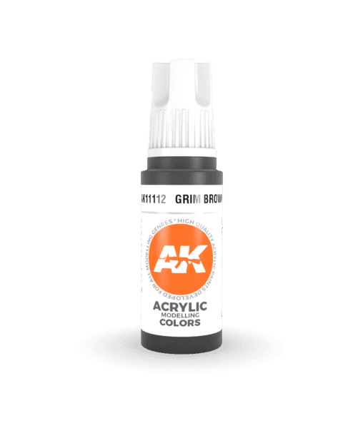 AK11112 3RD. MARRONE GRIM  – STANDARD F.S. 37056 17ml colore acrilico per modellismo