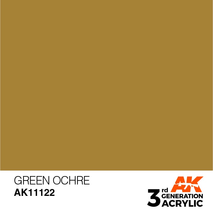 AK11122 3RD. OCRA VERDE – STANDARD 17ml colore acrilico per modellismo - immagine 2