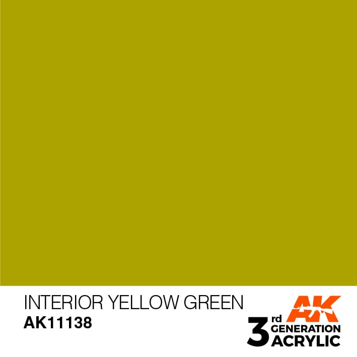 AK11138 3RD. INTERNO GIALLO VERDE – STANDARD F.S. 33481 17ml colore acrilico per modellismo - immagine 2