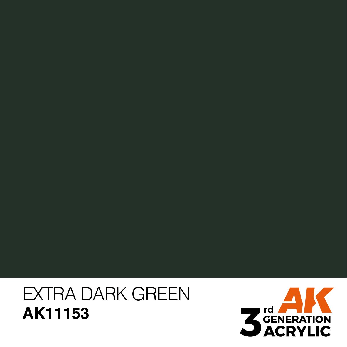 AK11153 3RD. VERDE EXTRA SCURO – STANDARD 17ml colore acrilico per modellismo - immagine 2