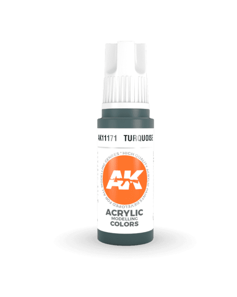 AK11171 3RD. TURCHESE – STANDARD 17ml colore acrilico per modellismo