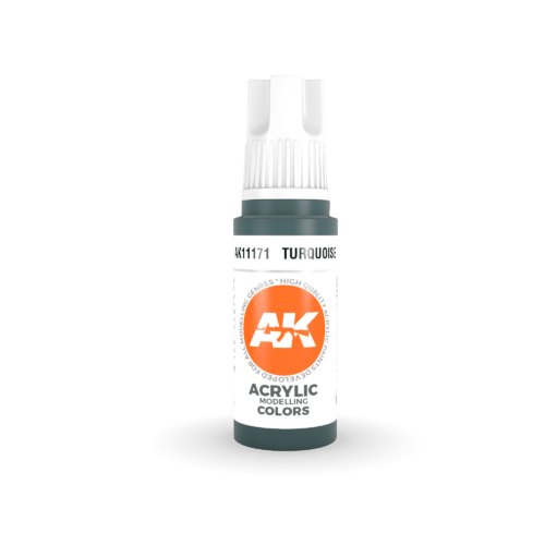 AK11171 3RD. TURCHESE – STANDARD 17ml colore acrilico per modellismo