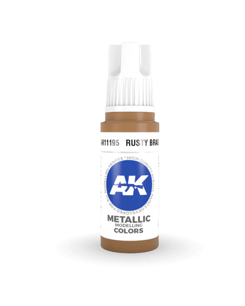 AK11195 3RD. OTTONE RUGGINE – METALLIZZATO 17ml colore acrilico per modellismo