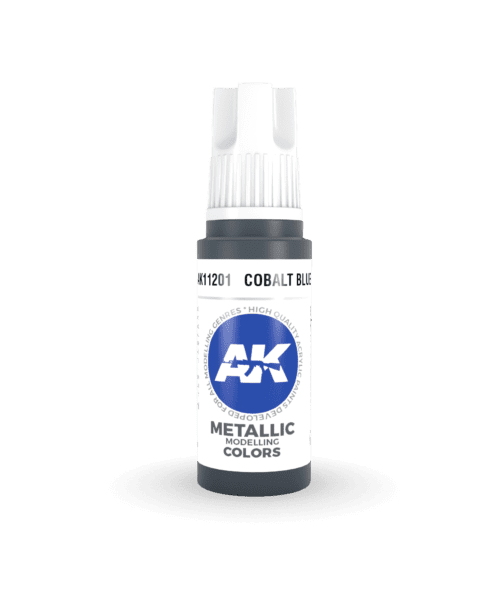 AK11201 3RD. BLU COBALTO – METALLIZZATO 17ml colore acrilico per modellismo