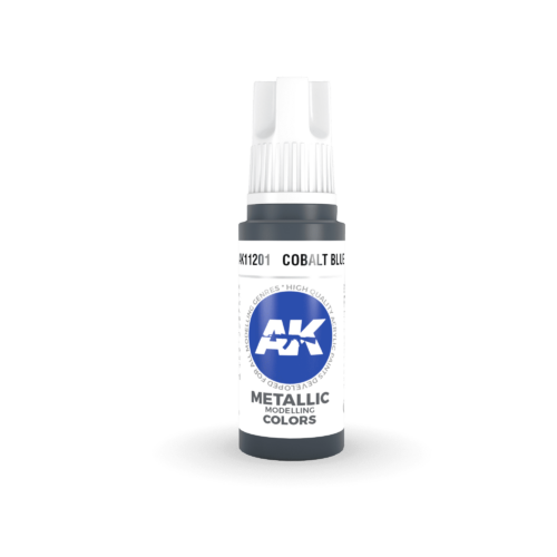 AK11201 3RD. BLU COBALTO – METALLIZZATO 17ml colore acrilico per modellismo