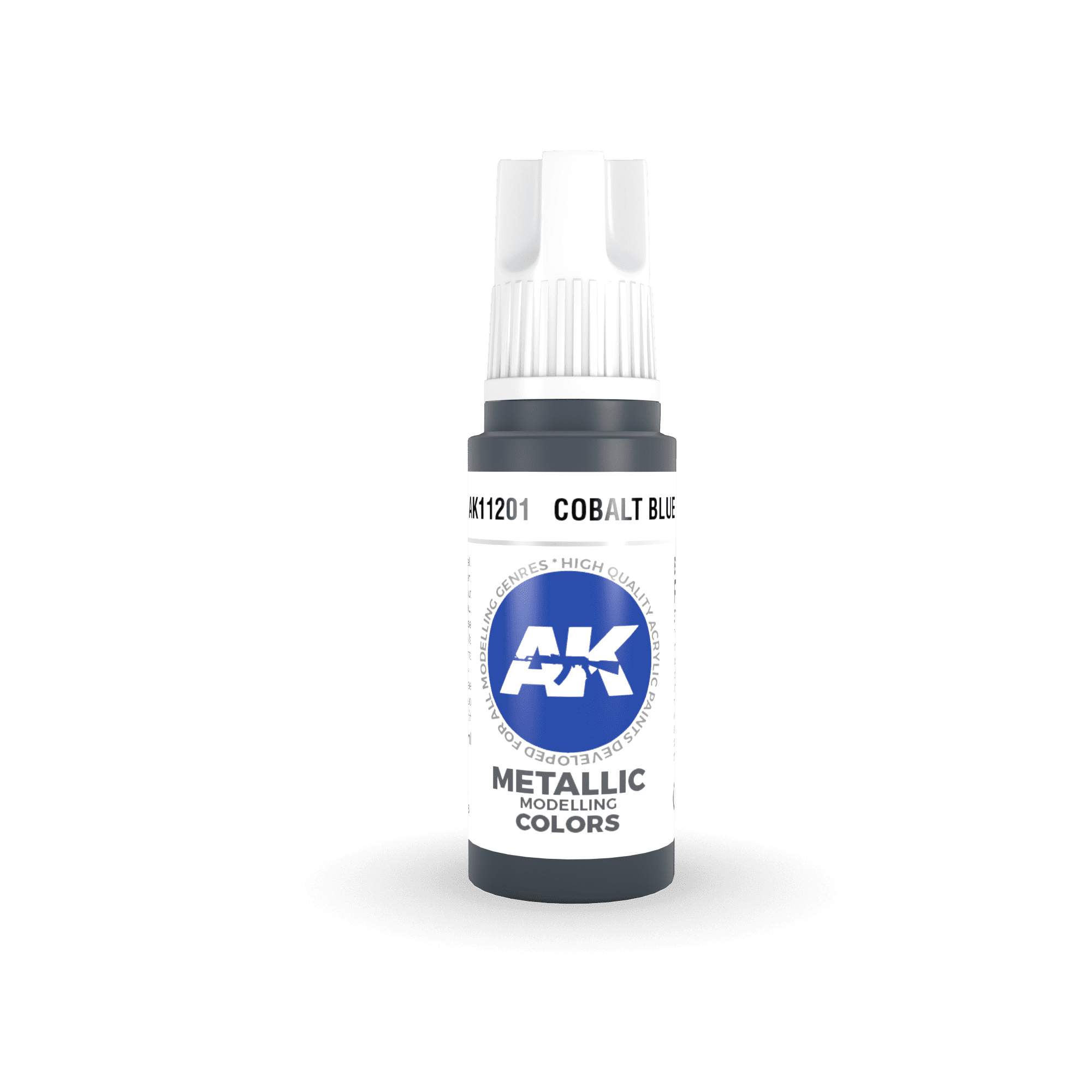 AK11201 3RD. BLU COBALTO – METALLIZZATO 17ml colore acrilico per modellismo