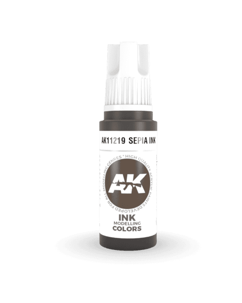 AK11219 3RD. SEPPIA – INCHIOSTRO 17ml colore acrilico per modellismo