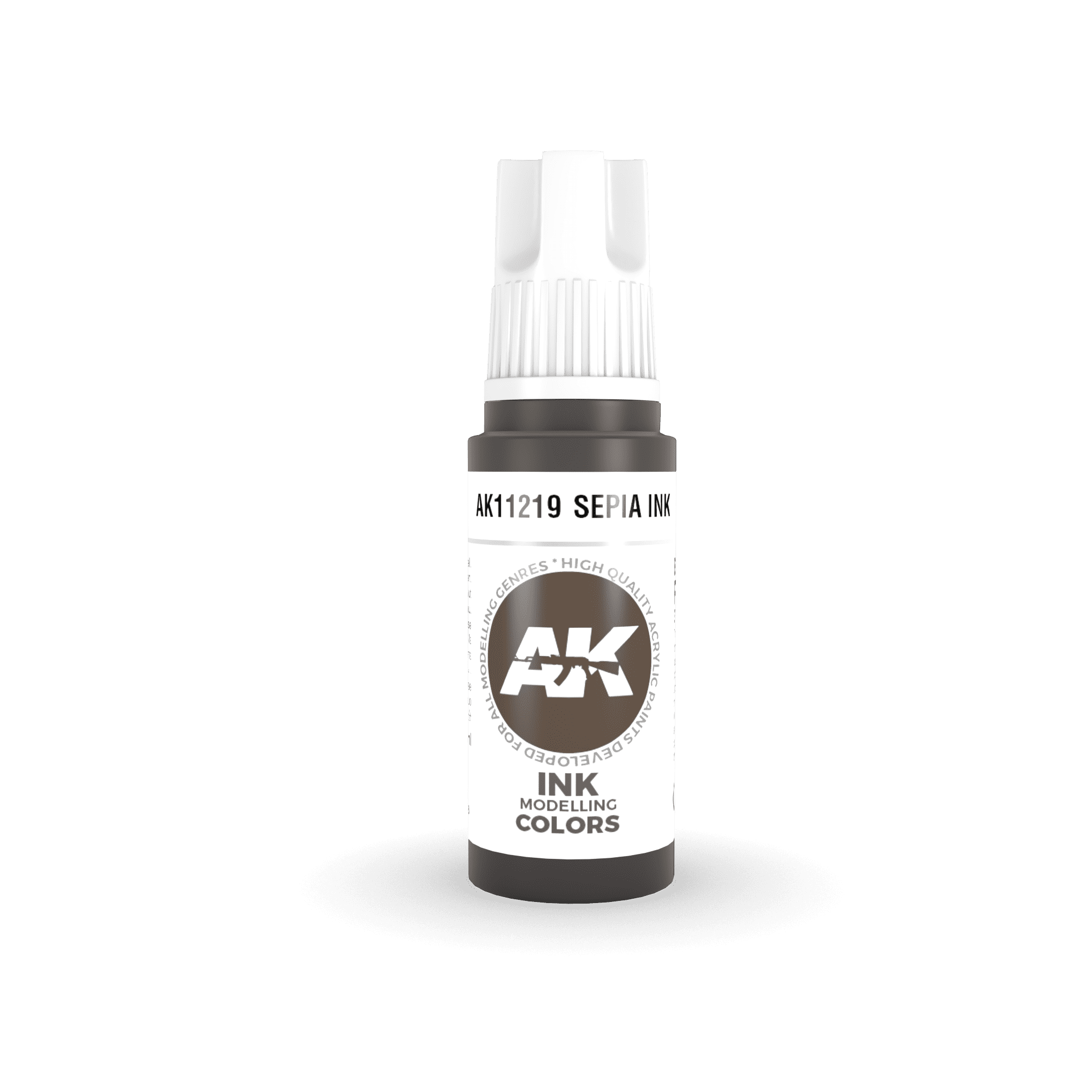 AK11219 3RD. SEPPIA – INCHIOSTRO 17ml colore acrilico per modellismo