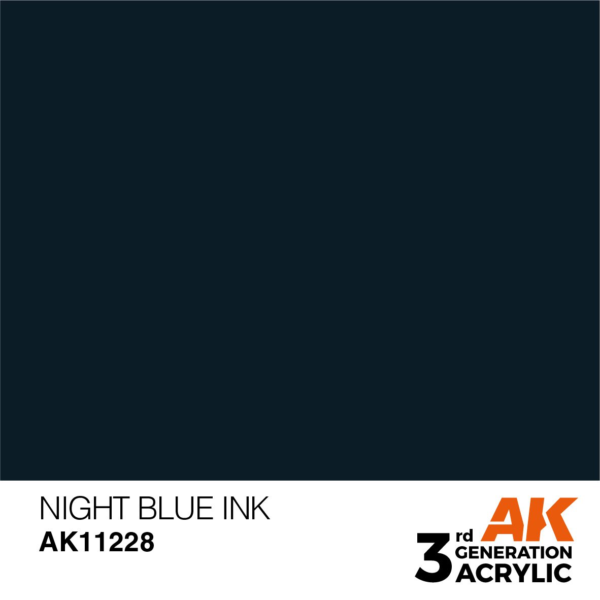 AK11228 3RD. BLU NOTTE – INCHIOSTRO 17ml colore acrilico per modellismo - immagine 2